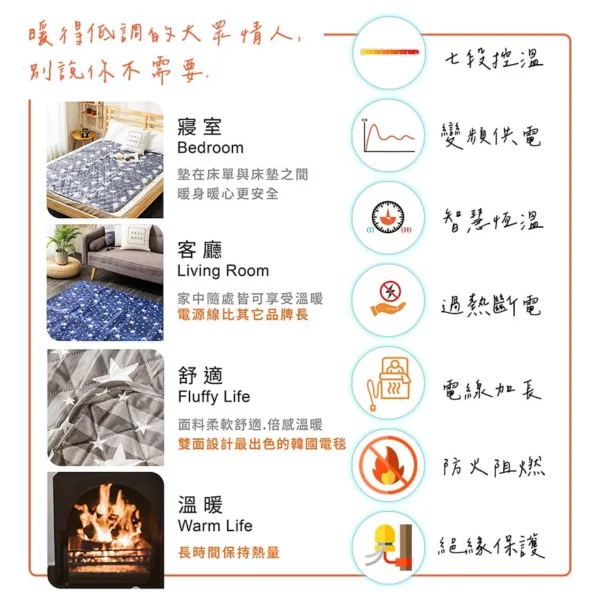 韓國甲珍電毯 電熱毯：圖片 3